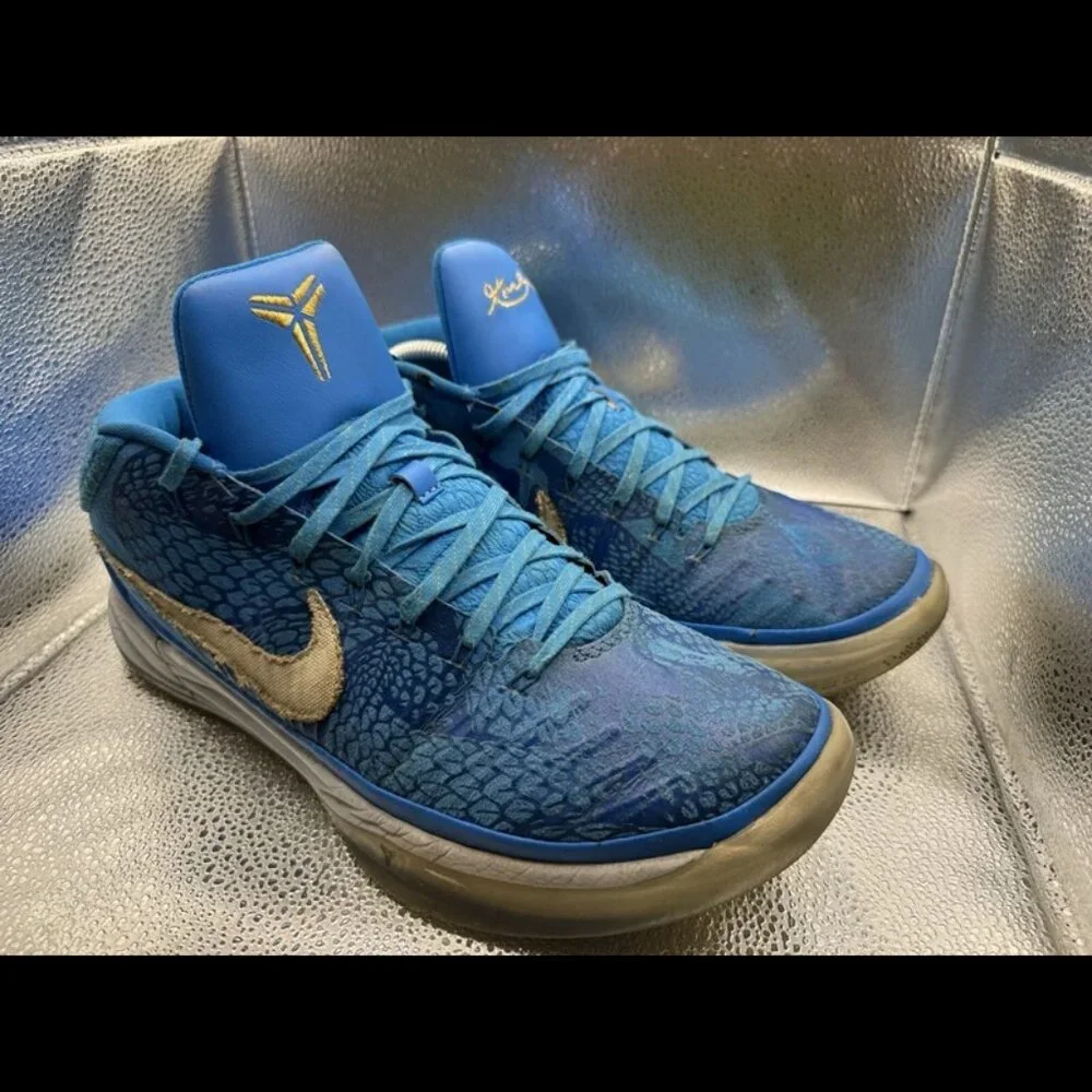 RARE 🚀 Size 11.5 - Nike Kobe AD Mid‎ Demar Derozan PE Blue AQ2721-900